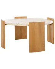 Safavieh Couture Damarcus Travertine Top Coffee Table