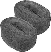 KICHOUSE 2X Steel Mesh Pads Wool for Wood Metal Polishing Reusable Flexible Cleaning Wire Wool Window Tile Scrubbers