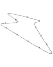Silver 0.11 ct. tw. Diamond Necklace