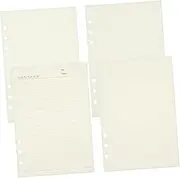 COHEALI A5 Loose Leaf Binder Paper 6 Hole Punched Dotted Grid Lined Planner Inserts