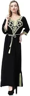 [Bewellan] Muslim Dress Women Islamic Ropa Dubai Arab Long Robe Moroccan Ethic Turkey Party Maxi Hijab Ramadan Kaftan Elbise Abaya Vestidos Black S