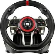 Xtreme Montecarlo Racing Wheel (PS4, Xbox One, PC, PS5) - USB - Steering Wheel & Pedals - Realistic Stability - Electromagnetic Sensor - Manual Gear Shifting