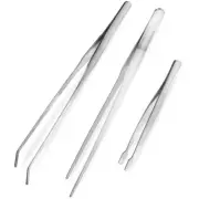 3 Pcs Safe Cooking Tool Kitchen Utensils Tweezers Set Work Precision