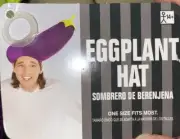 EGGPLANT Hat Eggplant SHAPED PLUSH HAT~ Halloween Costume Birthday Party Emoji