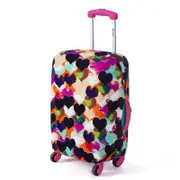 2PCS HN-0802 Washable Luggage Cover Colorful Elastic Suitcase Cover Durable Suitcase Protector PRINT HREAT COLOR