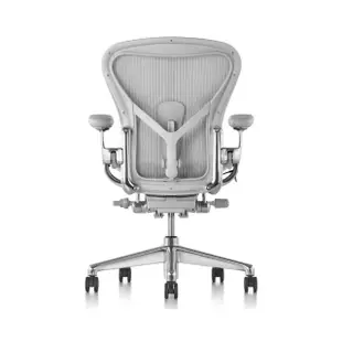 【Herman Miller】Aeron2.0全功能 鋁合金腳 礦石白 C SIZE DW扶手(功能最頂配☆經典再進化 二代人體工學椅)