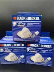 3 Black & Decker Dust Buster Replacement Filters NEW VF100