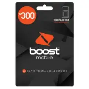 BOOST MOBILE $300 PREPAID MULTI FIT SIM CARD STARTER KIT PACK 4G 5G LONG EXPIRY