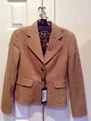 $1595 Dolce & Gabbana Single-Breasted Blazer Camel color