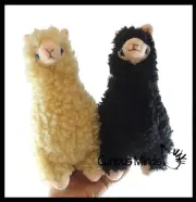 2 Wooly Alpaca Stuffed Animal Toy - Soft Animal Plushie Stuffie. Llama- Soft Sn