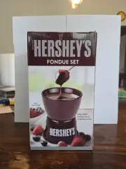New Hershey's Fondue Set Inxludes Fondue Pot and 4 Dipping Forks For 8+