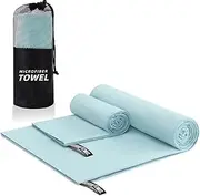 Double-sided Fleece Quick-Dry Sports Towel - Portable Fitness Yoga Microfiber Sports Towel (blue)