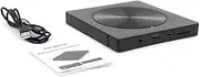 Dpaaoyer 6 in 1 Burner Portable External USB3.0/Type-C DVD-Rw Disc Optical Drive DVD-ROM Burner Multifunction DVD Drive