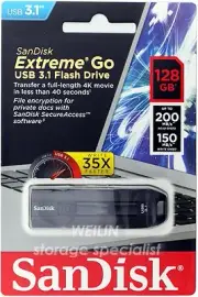 SanDisk 128 GB CZ800 Extreme GO USB 3.1 flash Thumb Flash Drive stick 200MB 128G