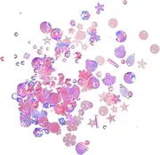 CIMAXIC Jewelry Accessory Kit: Sequin Decals Spacer Beads Pearls Colorful Sequins Material for Handmade Craft