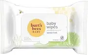 Burt's Bees Baby Chlorine-Free Wipes, Unscented Natural Baby Wipes for Sensitive Skin – 72 Wipes (Pack of 6)