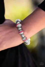 Paparazzi EASTERN ENCHANTMENT red bracelet