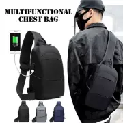 Men Crossbody Shoulder Sling Bag Waterproof Travel Chest Bag Messenger Bag