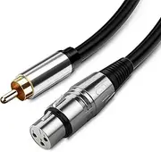 XLR to RCA Cable, tunghey XLR Female to RCA Male HiFi Audio Cable, 4N OFC Wire, for Amplifier Mixer Microphone - Single (1.5m)