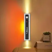 [Tulbeys] Portable Night Light Magnetic 2200mAh Battery Operated Wall Sconce Indoor, Motion Sensor Light Sunset Lamp | LED Wall Lights for Room Hallway Stairway Kitchen Toilet No Light Guide Plate