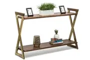 Wooden Entryway Hallway Console Table with Shelves