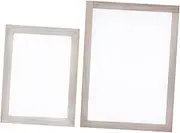 BEBEMOKO 2pcs Handmade Paper Mesh Frame Screen Print Paper Screen Homemade Making Supplies DIY Mold Frame Printing Tool Craft Tools Papermaking Mould Wooden