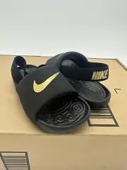 Nike Kawa Slides Toddler Black/Gold Size 9