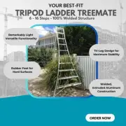 Dr Ladder - Treemate 12 Steps Tripod Aluminum Garden Ladder (GSC-360)
