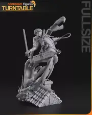 Unpainted Levi - Attack on Titan Model and Bust