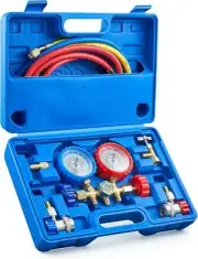 Orion Motor Tech AC Gauges, AC Manifold Gauge Set for R134a R12 R22 R502, 3 Way