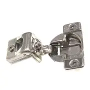 Single Grass Tec 864 Nickel 108 deg. 1 1/4" Overlay Concealed Cup Hinge