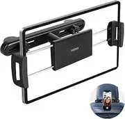 Tablet iPad Holder for Car Headrest Back Seat, [Steel Super Stable, No Noise] Tablet Mount Car Holder Backseat for Kids Road Trip Essentials, for All 4.7"-13" Phone iPhone iPad Pro Mini