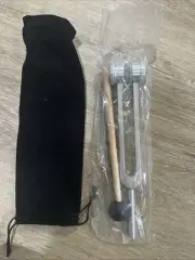 Accurate 128 Hz Tuning Fork with Handle & Reflex Hammer for Health Checks