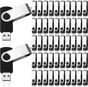 100 Pack 1GB USB Flash Drive USB 2.0 Flash Drives Bulk Small Capacity Thumb Drive Black USB for Small Files Backup and Transfer at Home and Office