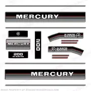 Fits Mercury 1987 200HP Outboard Engine Decals