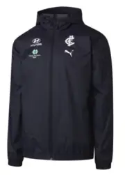 Carlton Blues PUMA AFL Mens Rain Jacket | Navy by Sporting House