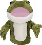 Cartoon Frog Hand Puppet, Cute Animals Frog Hand Puppets Storytime Toy Short Plush Doll Toy for Kid Baby(Frog, 30cm)