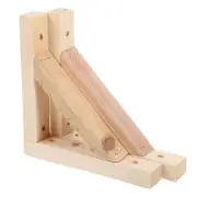 Wood Shelf Bracket Triangle Wooden Shelf Brackets Decorative Diy Wood Bracket Floating Shelf Supports Mounting Bracket Shelf Bracket Support 1Set K...