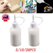 10/20PC 30ml Needle Tip Cap Glue Applicator Needle Squeeze Bottle Paper Quilling