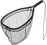 Ed Cumings Inc B-135 Ed Cumings Fish Saver Landing Net (Black, 14-Inch x 11-Inch Bow x 19 1/2-Inch Overall Length x 12-Inch Depth)
