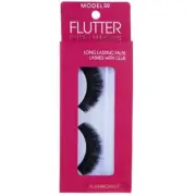 ModelCo Flutter False Eyelashes with Glue - Flamboyant
