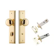 Iver Cambridge Door Knob on Stepped Backplate Privacy Kit with Turn