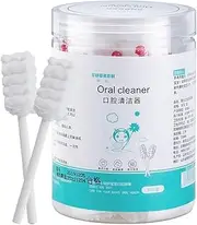 Baby Tongue Cleaner - 30pcs, cotton, green, toddler toothbrush, tongue wipe, mouth swab | gentle bristle cleaner, individual wrapped gauze for care