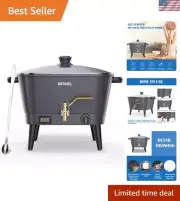 BESNEL Electric Wax Melter - Non-Stick 8Qt for Candle Making & Soap Business