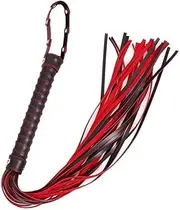 Sex Bondage 80cm Long Whip Black Red PU Leather Flogger Accessories Spanking Tools BDSM Sex Erotic for Couples on Bed Restraints Toys