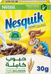 Nestle Nesquik Chocolate Breakfast Cereal 30g Free Shipping World Wide