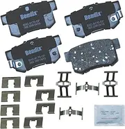 Bendix Priority 1 Ceramic Rear Disc Brake Pad Set for Acura CL, CSX, EL, ILX, Integra, Integra, Legend, RSX, TL, TSX, Vigor, Honda Accord, Civic, CR-Z, Prelude, MG ZR, Suzuki Kizashi, SX4 - (CFC365)