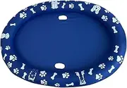 Dog Floats for Pool - Puppy Raft Floating Mat | Inflatable Dog Swimming Float for Summer | Foldable Inflatable Non-Slip Anti-Scratch Floating Raft for Toddler Water Play Swimming Pool Beach Day