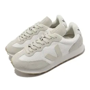 【VEJA】休閒鞋 Rio Branco Alveomesh 女鞋 白 灰 麂皮 網布 經典 百搭款 運動鞋(RB0102382A)