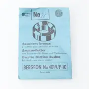Genuine Bergeon No 21 Bronze Clock Bushes 4019-P-10 (Pack of 10) (G3D14)